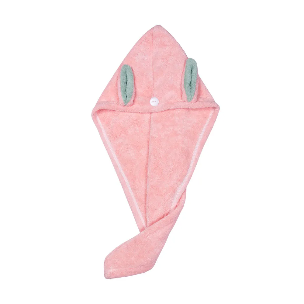 Streak Street Microfiber Hair Wrap Towel - Candy Floss Bunny