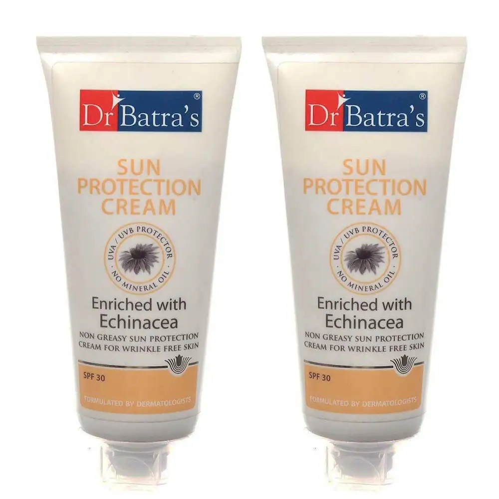 Dr Batra's Sun Protection Cream with SPF 30 (Pack of 2),  100 g  Enriched with Echinacea