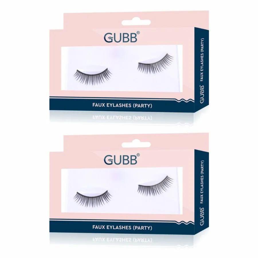 GUBB Eyelash Set With Glue, False Eyelashes - Party Style