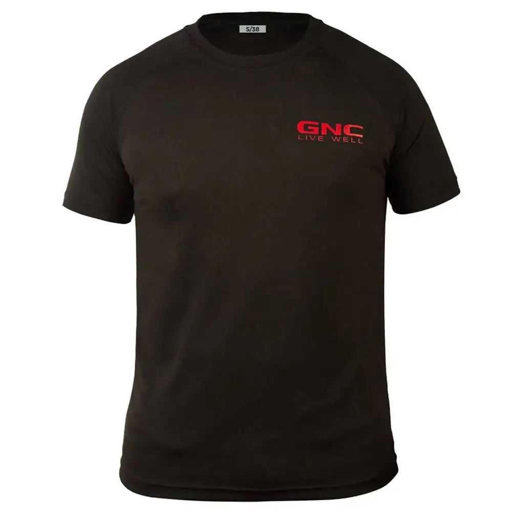 GNC Round Neck T-Shirt,  Black  M