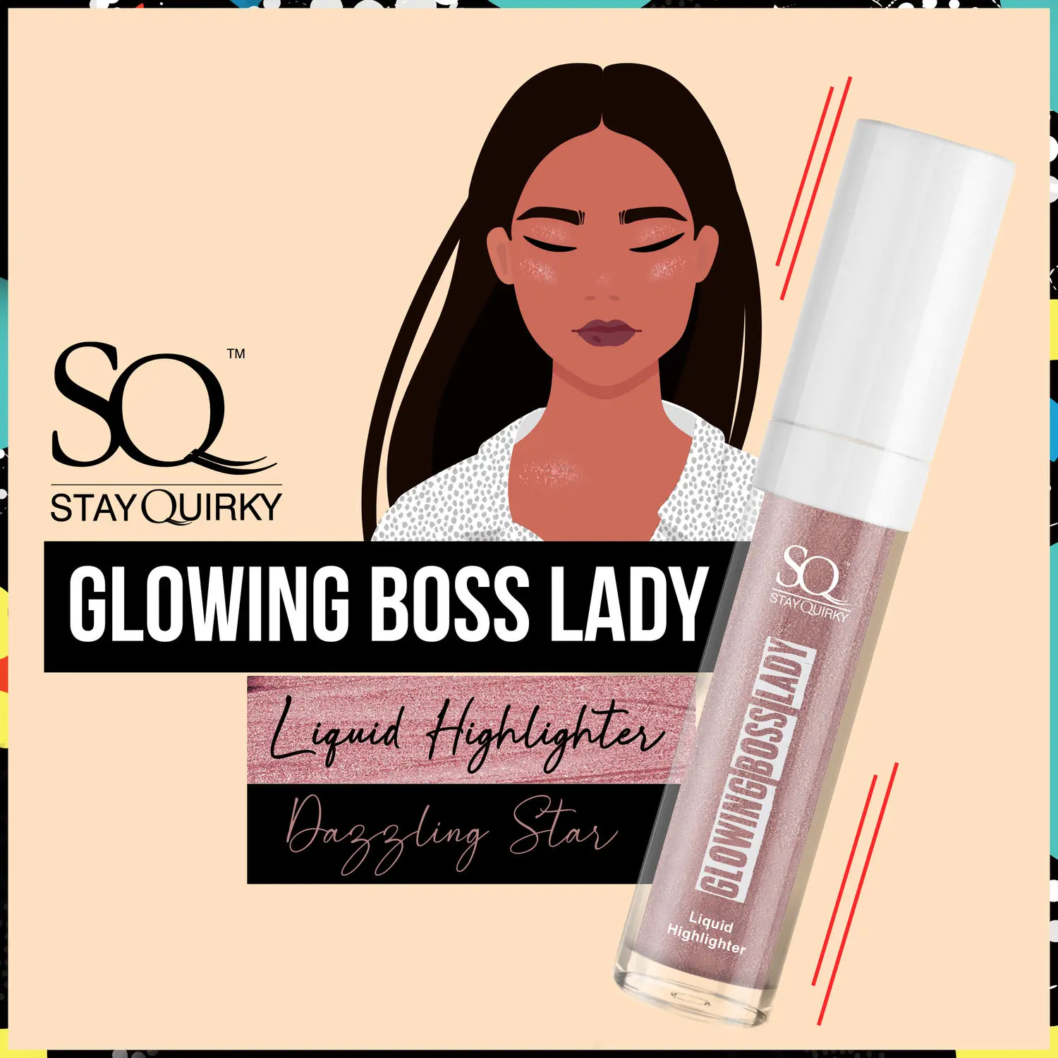 SQ Glowing Boss lady Liquid Highlighter - Dazzling Star 17 (9 ml)