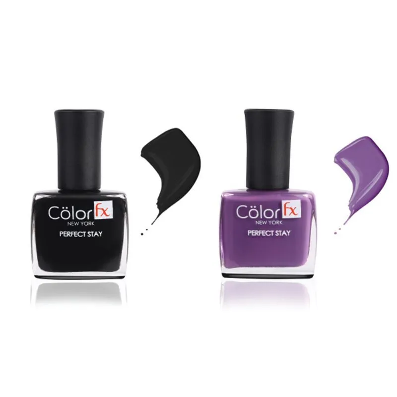 Color Fx Perfect Stay Basic Collection Nail Enamel - Pack of 2