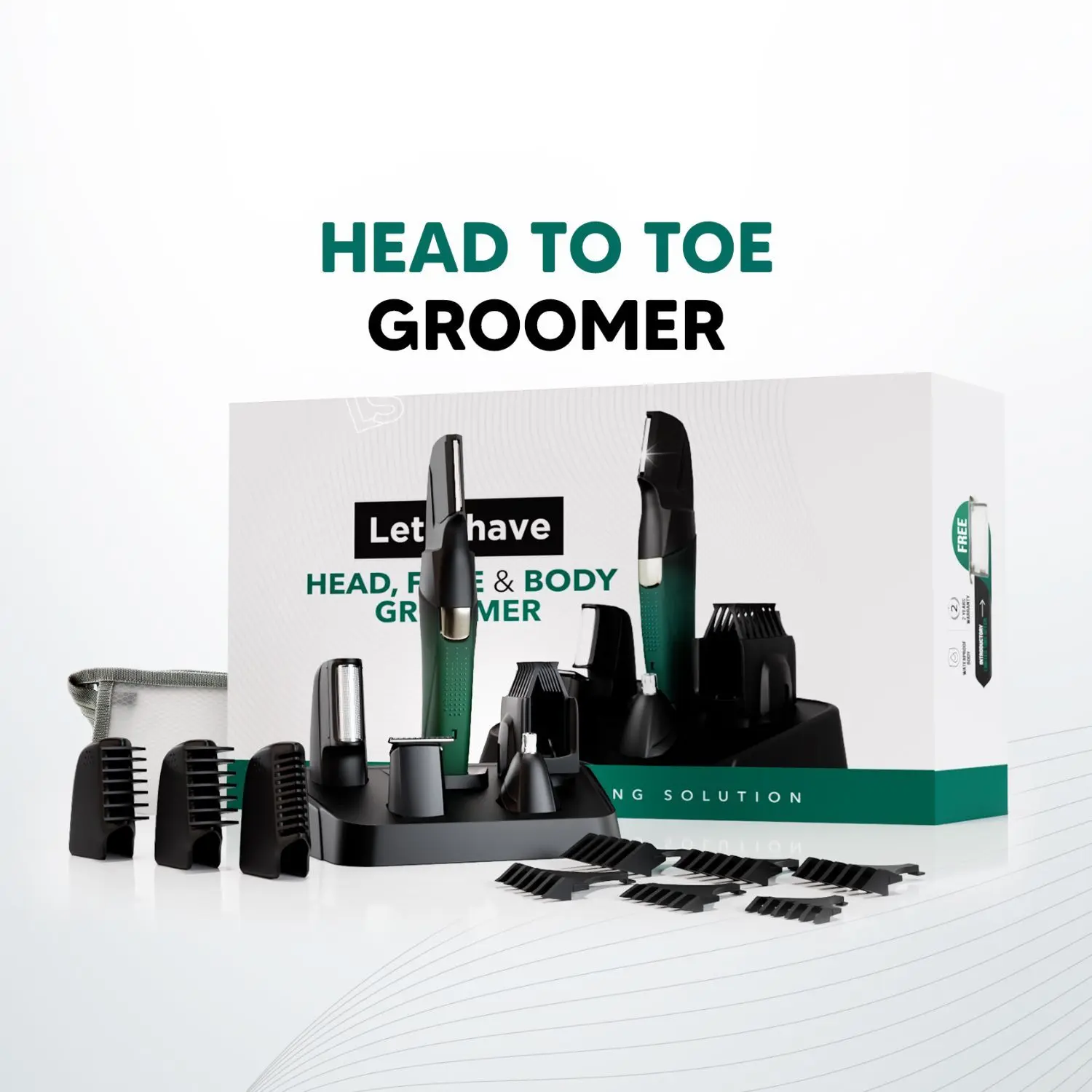 LetsShave Face and Body Groomer for Men