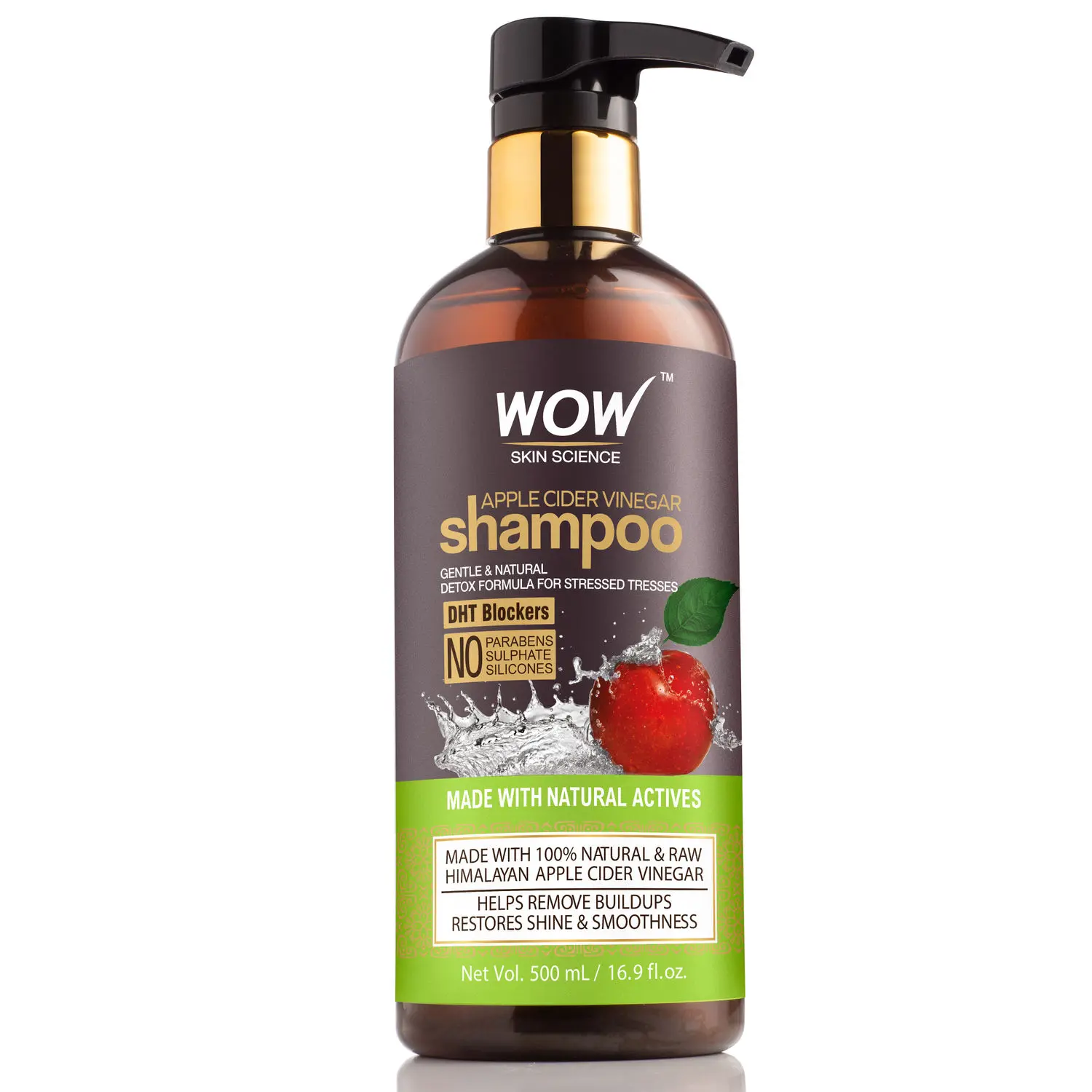 WOW Skin Science Apple Cider Vinegar Shampoo (500 ml)