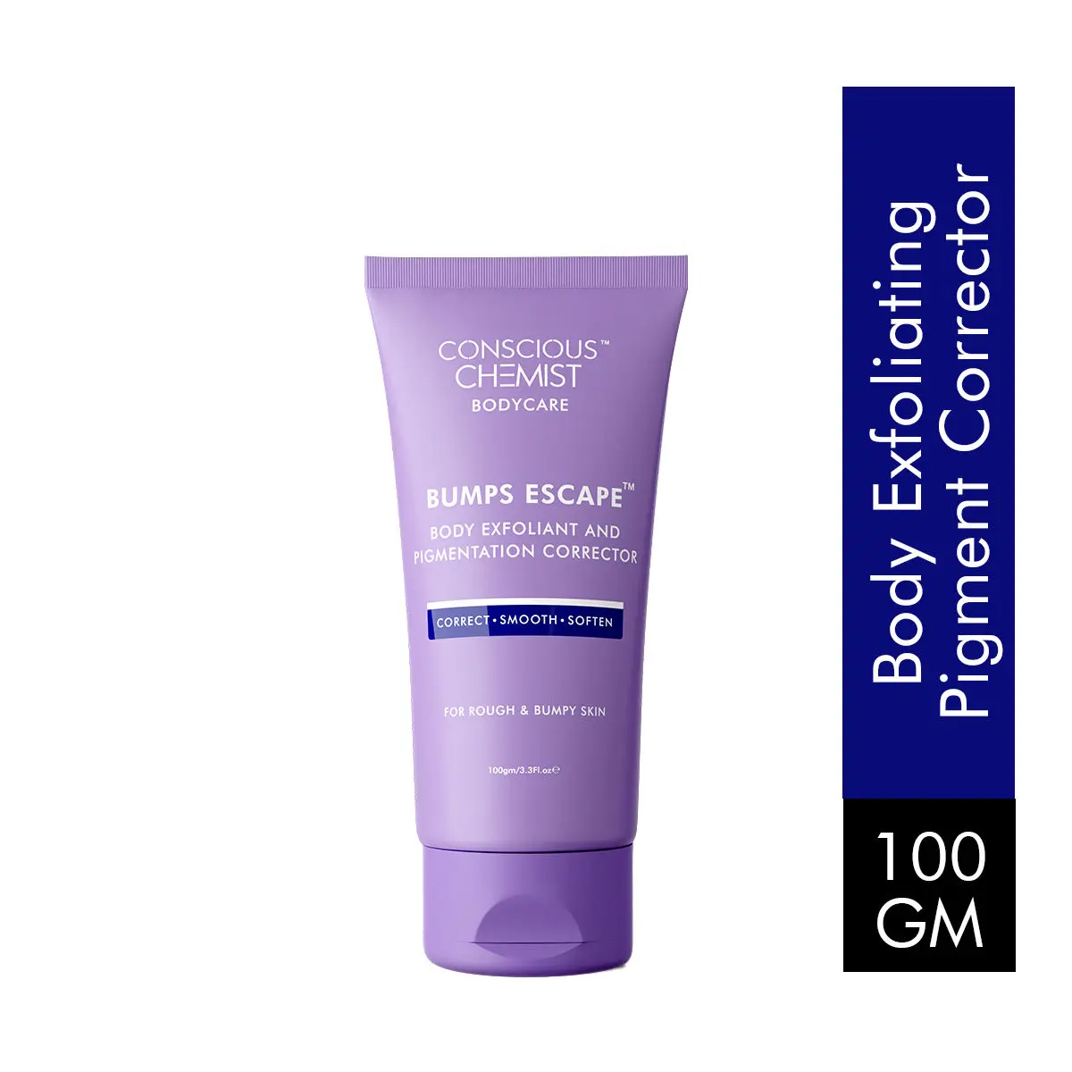 Conscious Chemist Body Exfoliating & Pigmentation Removal | AHA, BHA & UREA | Reduce hard bumps, rough texture, strawberry skin & promote even skin tone -100g