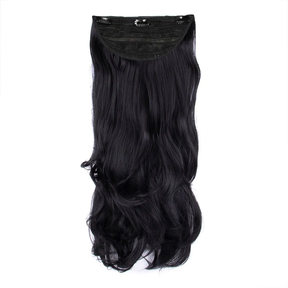 Streak Street Clip-In 24 Out Curl Jet Black Hair Extensions