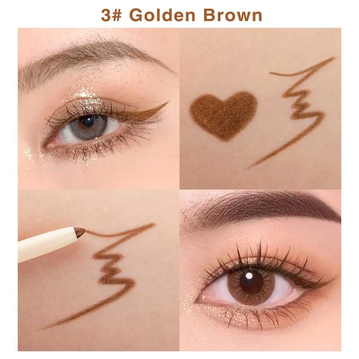 IMAGIC GEL EYELINER PENCIL - EY350-Golden Brown