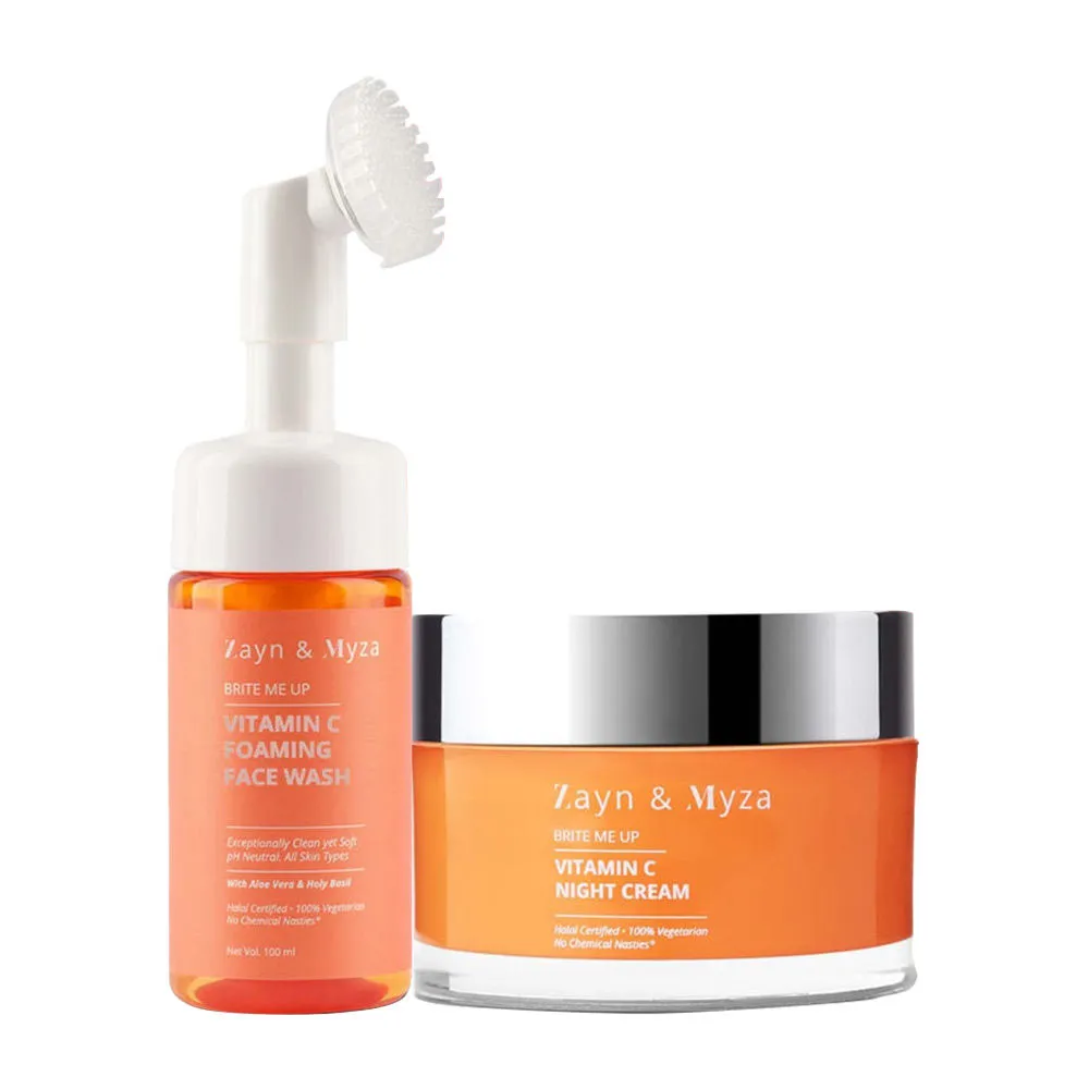 ZM Zayn & Myza Vitamin C Face Wash + Vitamin C Night Cream