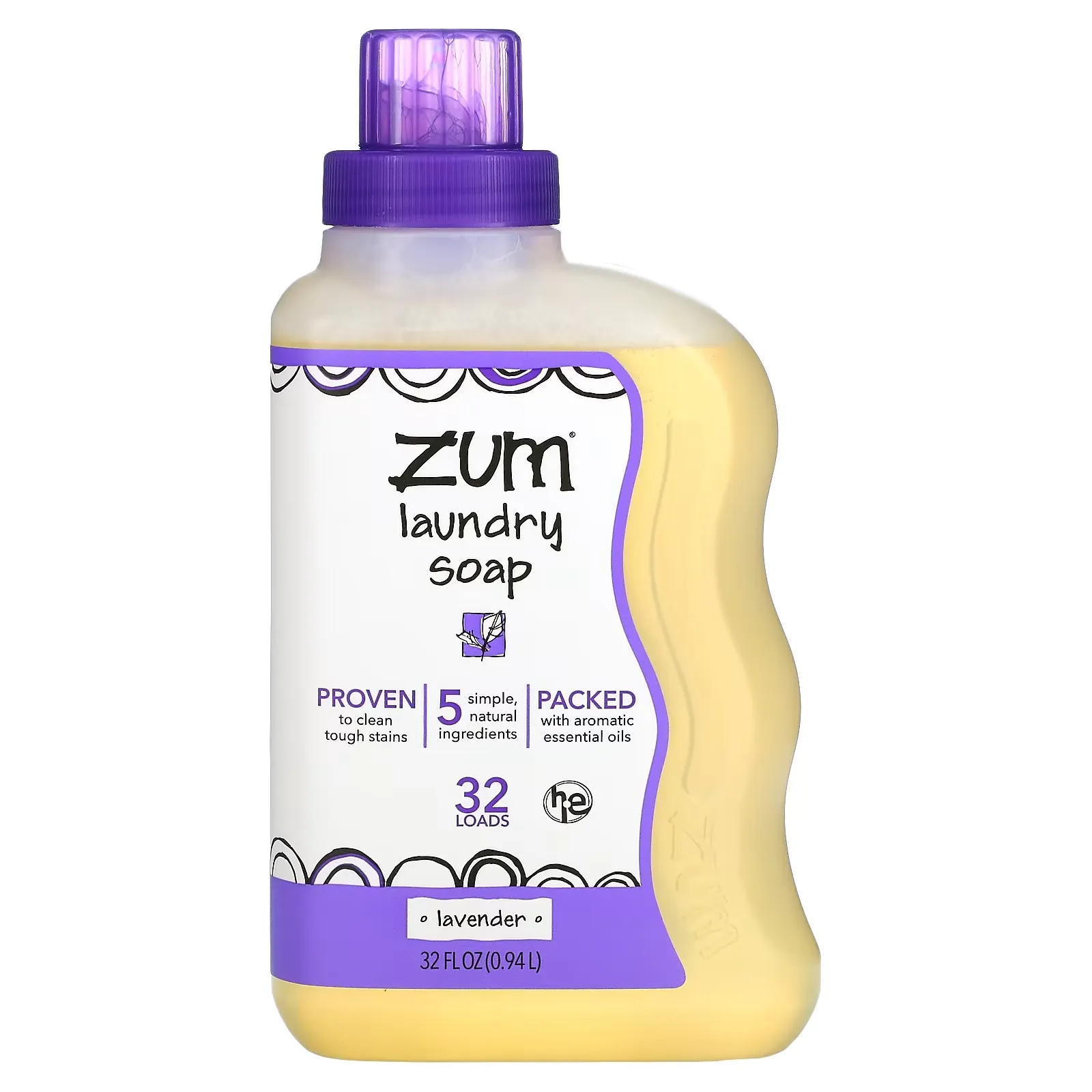 Laundry Soap, Lavender, 32 fl oz (0.94 l)