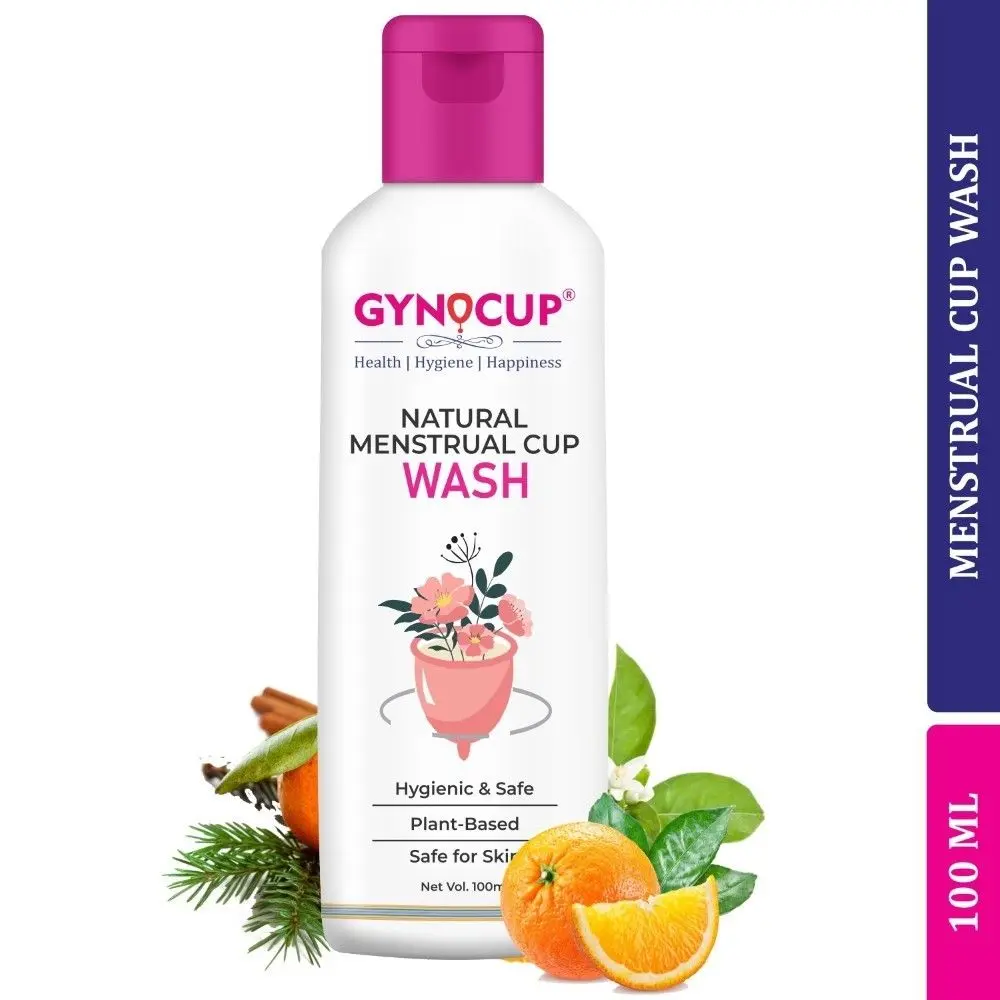 GynoCup Menstrual Cup Cleanser Wash | Natural & pH Balanced, hypoallergenic and safe for use| Helps to Sterilize Menstrual Cup cleanser liquid Wash 100 ml (Pack of 1)