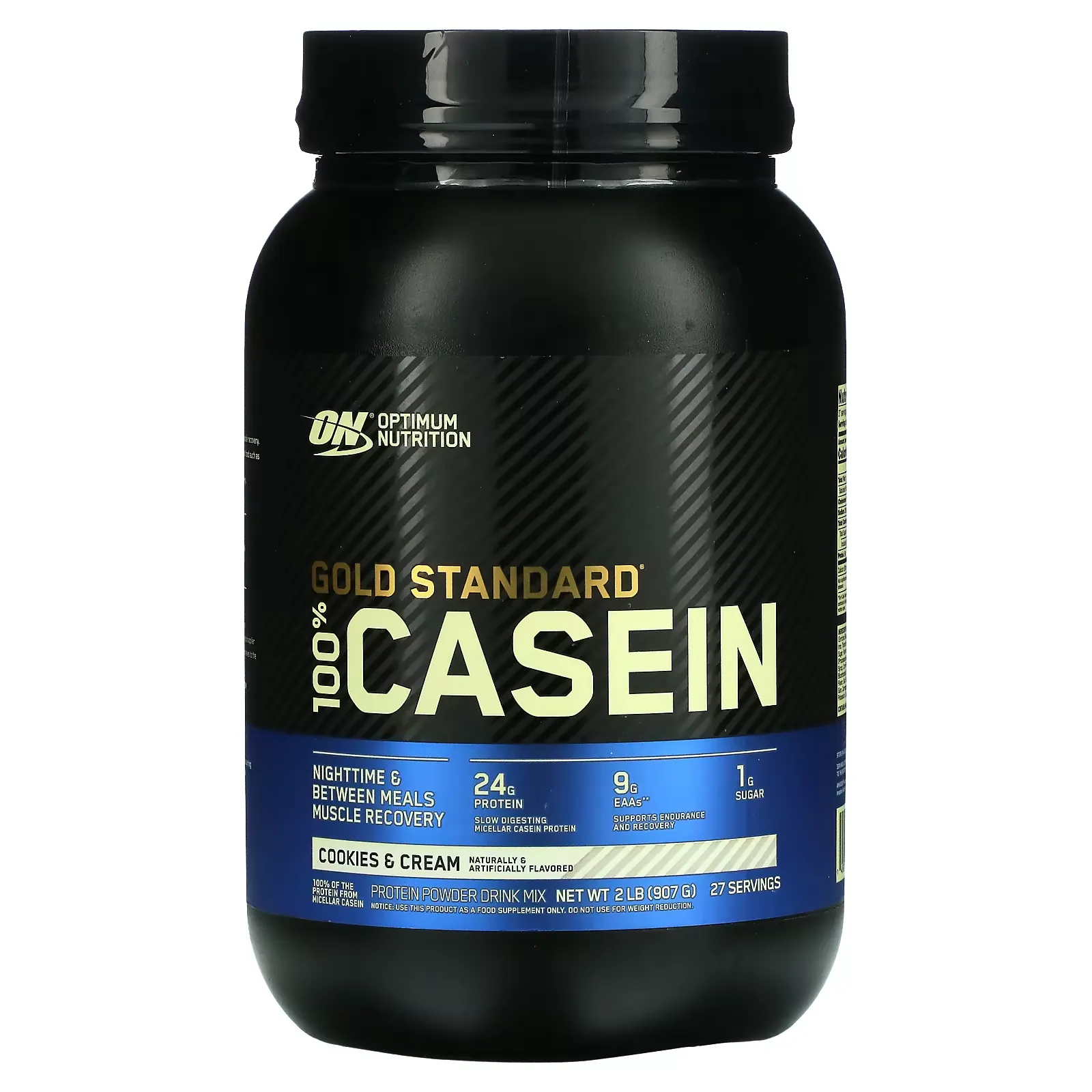 Gold Standard 100% Casein, Cookies & Cream, 2 lb (907 g)