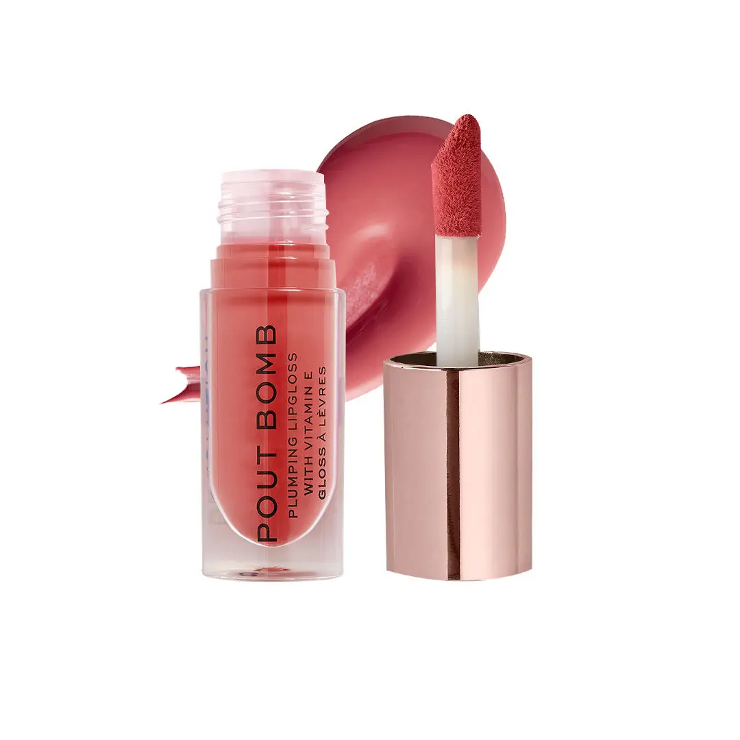 Makeup Revolution Pout Bomb Plumping Gloss Peachy Coral