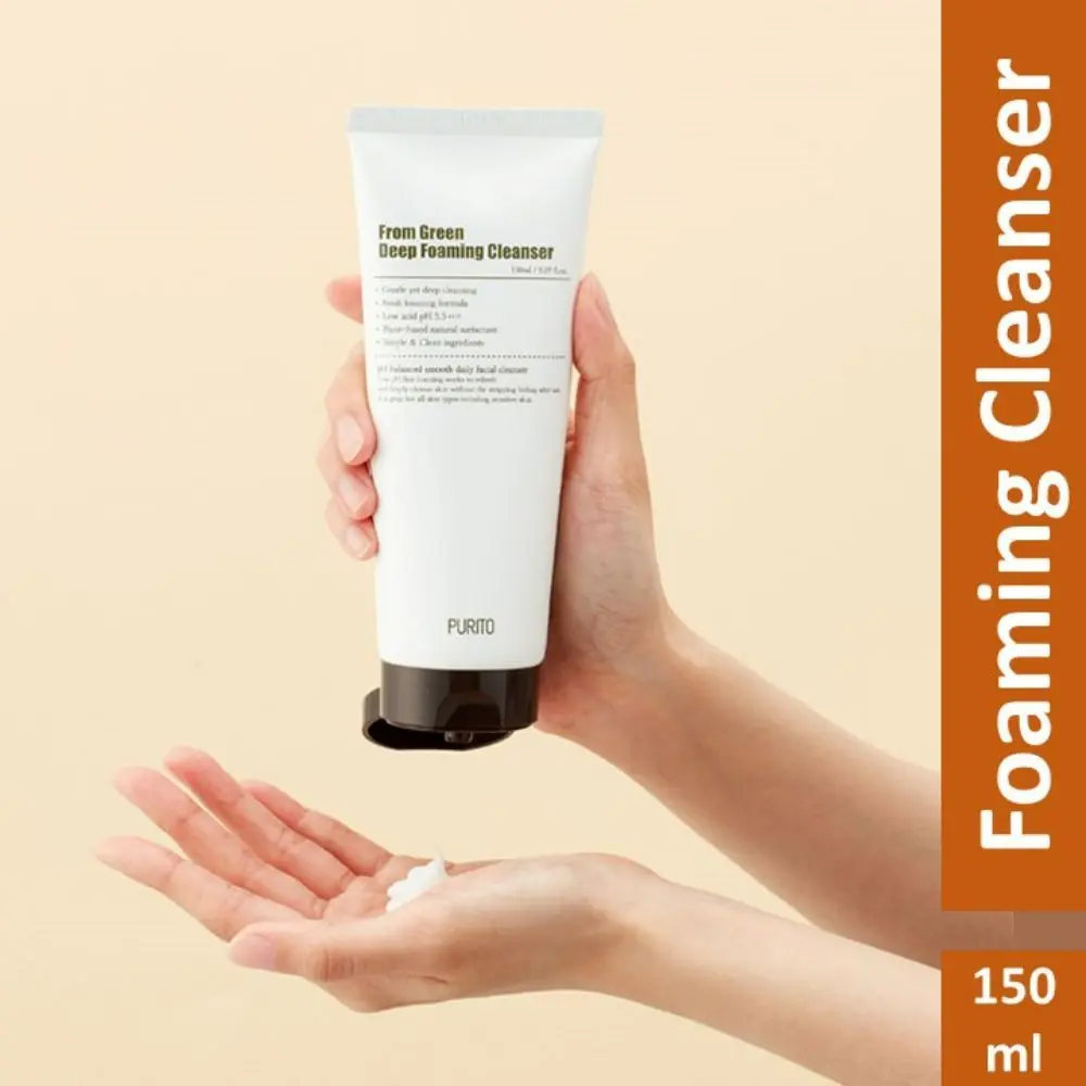 PURITO Green Deep Foaming Cleanser (150ml) | Korean Skin Care