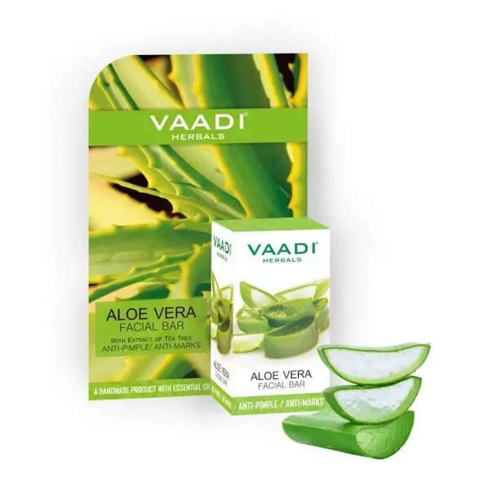 Vaadi Herbals Aloe Vera Facial Bar with Extract of Tea Tree (25 g)