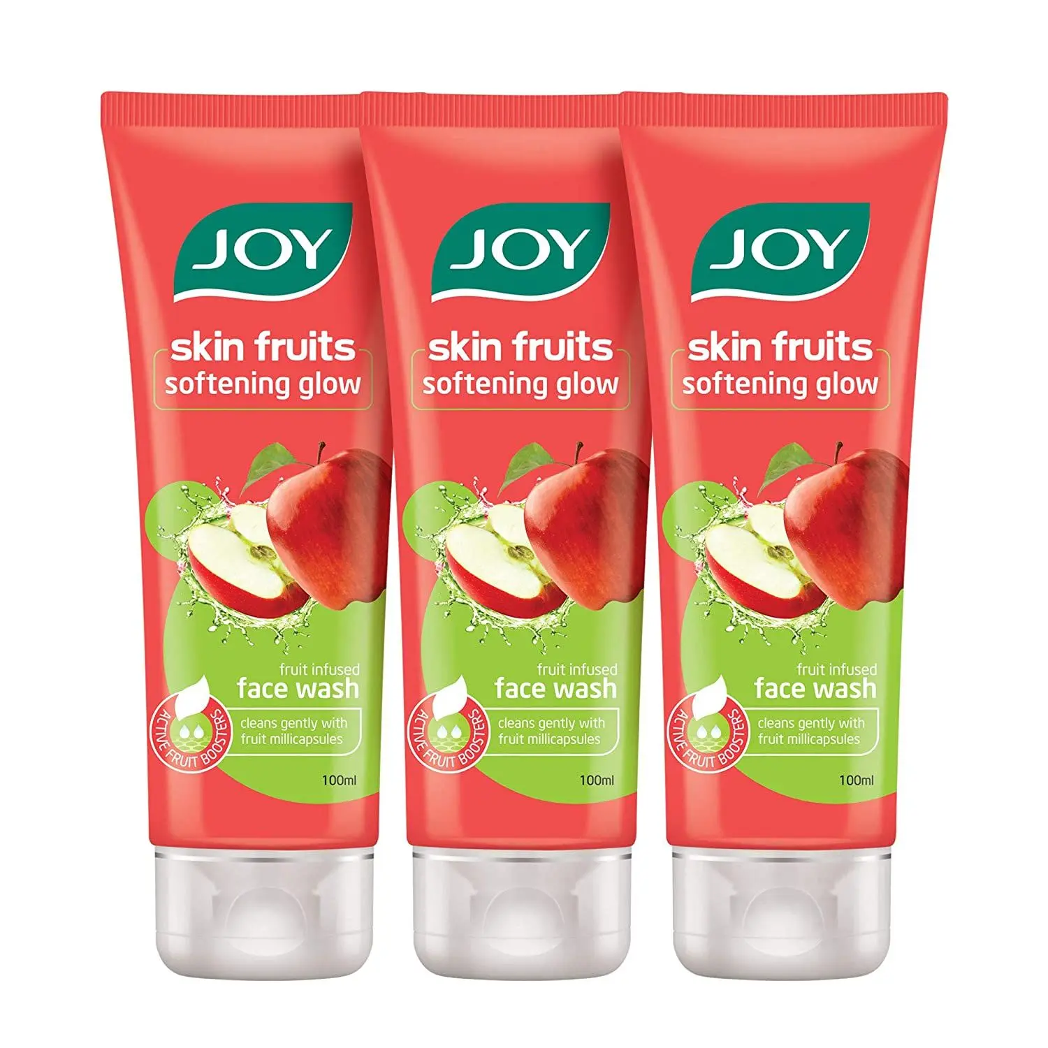 Joy Skin Fruits Softening Glow Apple Face Wash ( Pack of 3X100 ml )