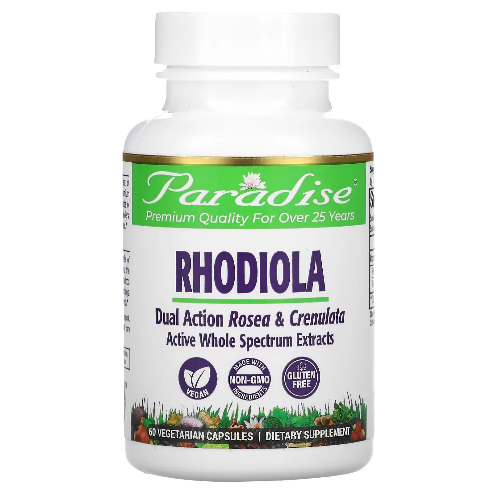 Rhodiola, 60 Vegetarian Capsules