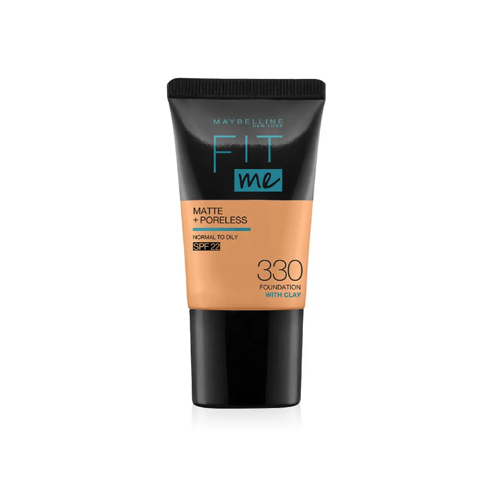 Maybelline New York Fit Me Matte+Poreless Liquid Foundation Tube - Toffee 330 (18 ml)