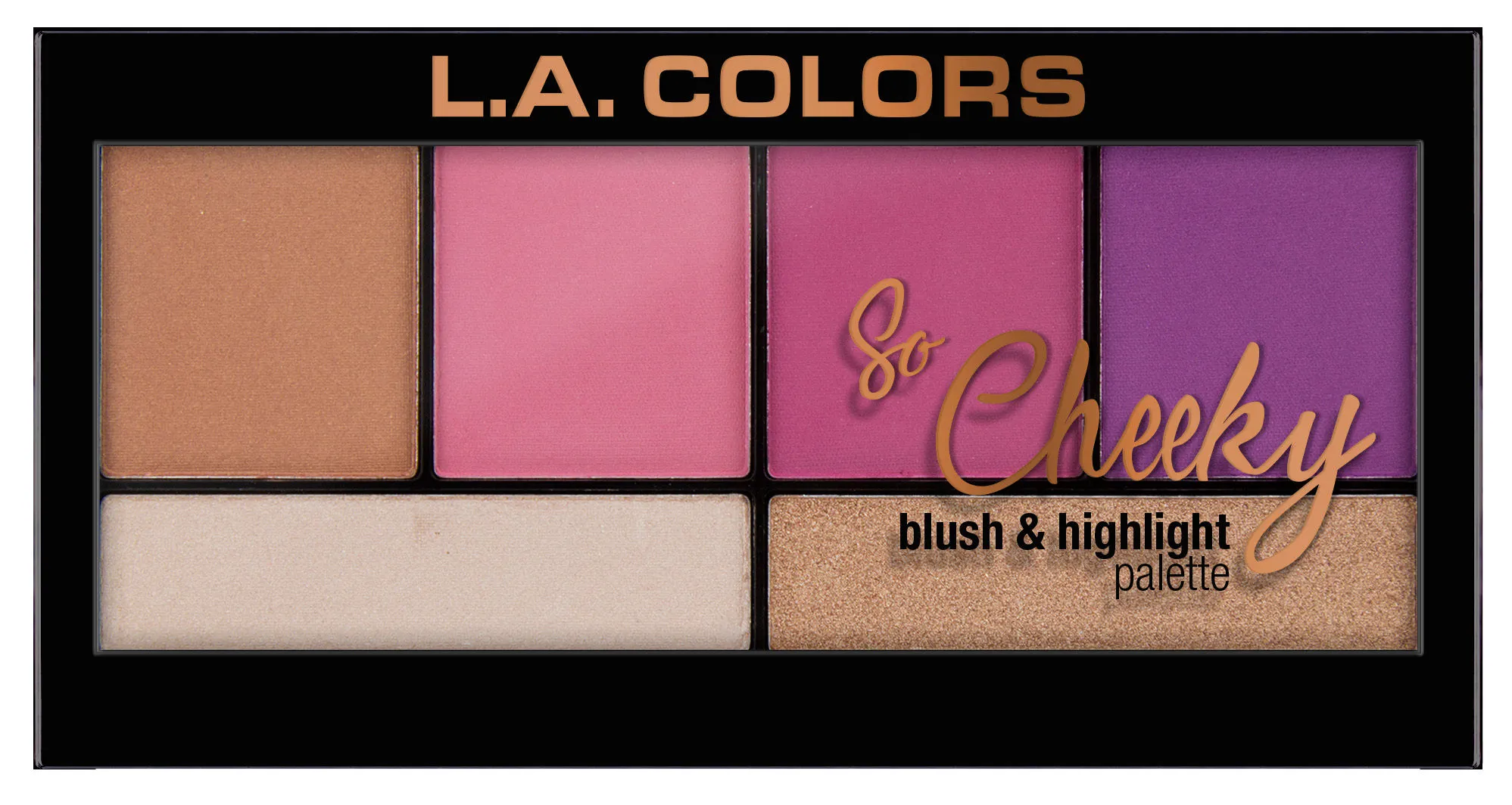 L.A. Colors So Cheeky Blush And Highlight Palette - Sweet And Sassy