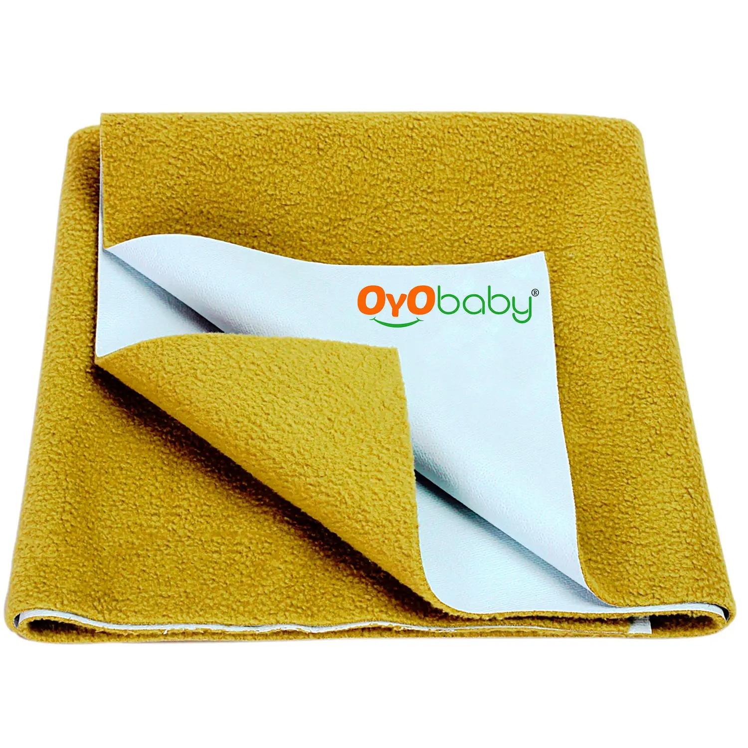 OYO Baby Waterproof Bed Protector Baby Dry Sheet, Medium, Golden (70 cm x 100 cm)