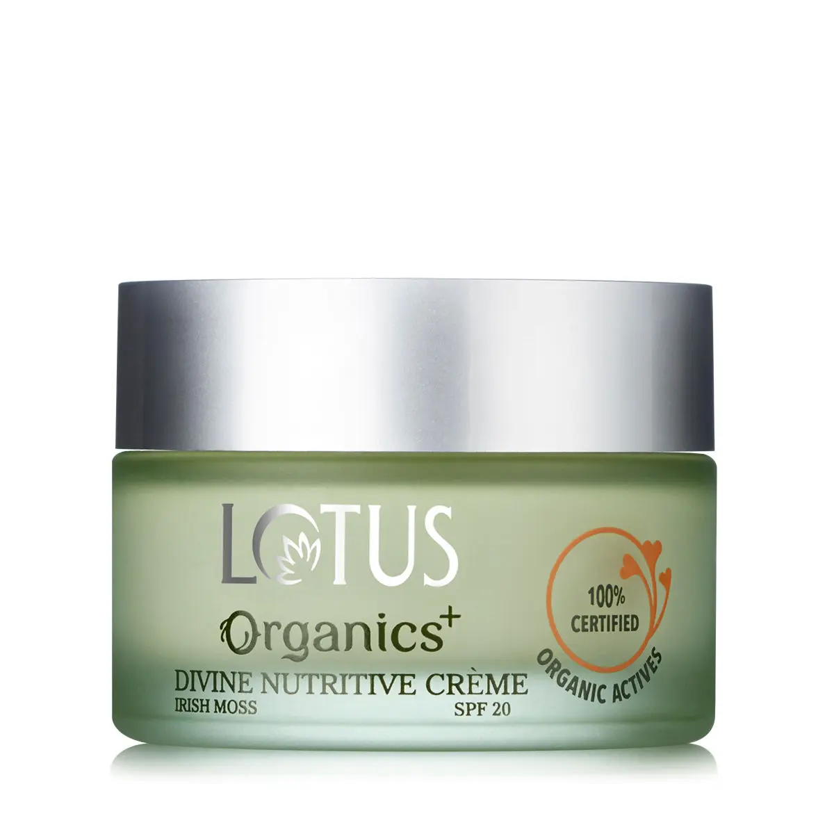 Lotus Organics+ Divine Nutritive Cream | For Skin Repairing & Nourishment | SPF 20 Moisturiser | 50g