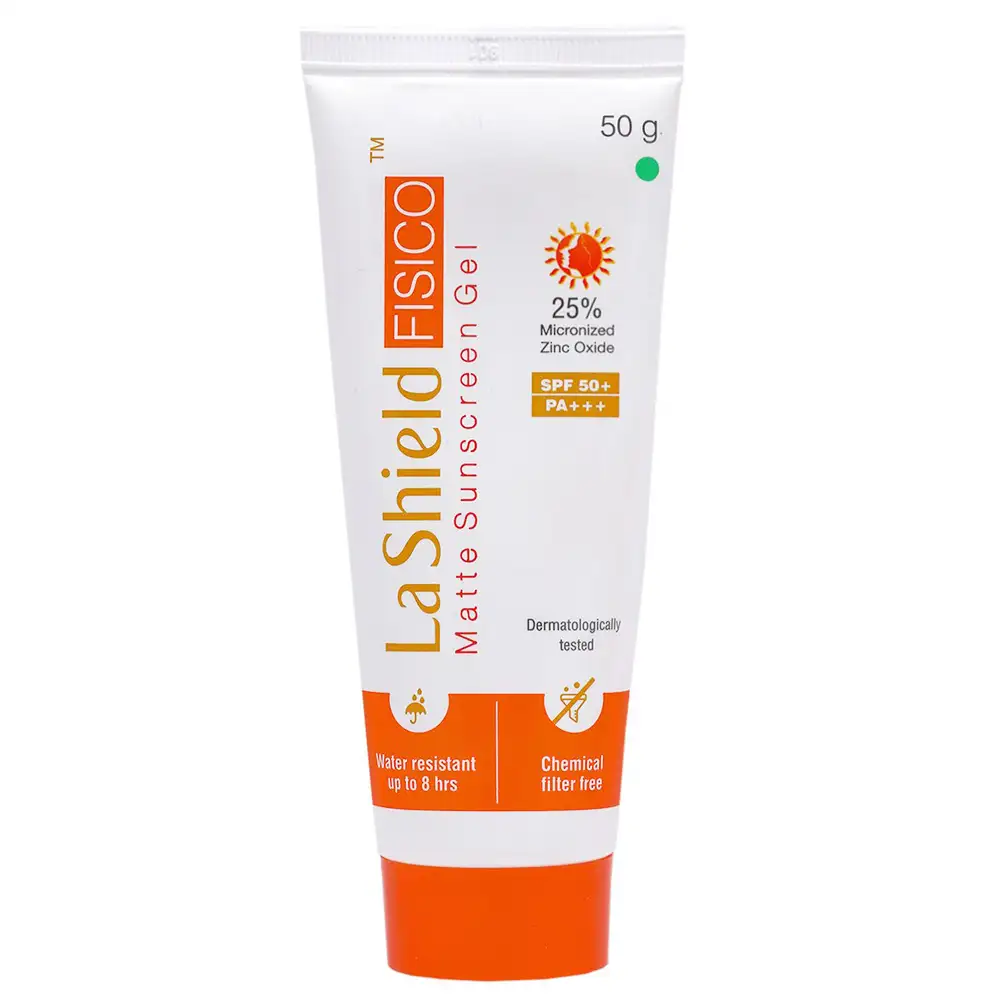 La Shield Fisico Matte Sunscreen Gel SPF 50,  50 g  for All Skin Types