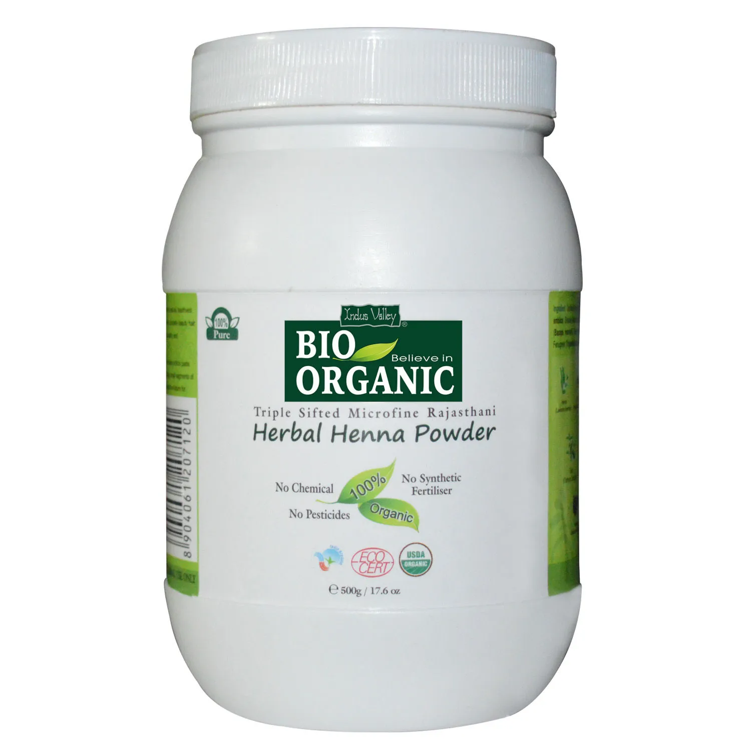 Indus Valley Bio Organic Herbal Henna Powder