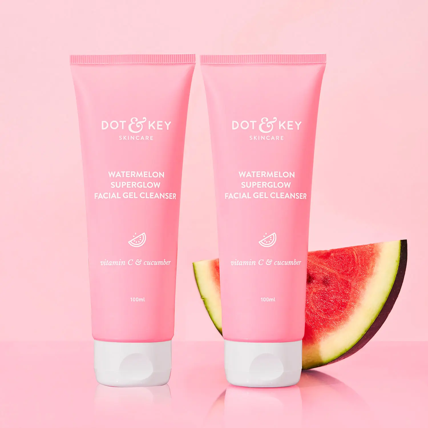 Dot & Key Watermelon SuperGlow Facial Gel Cleanser 100 ml - Pack of 2