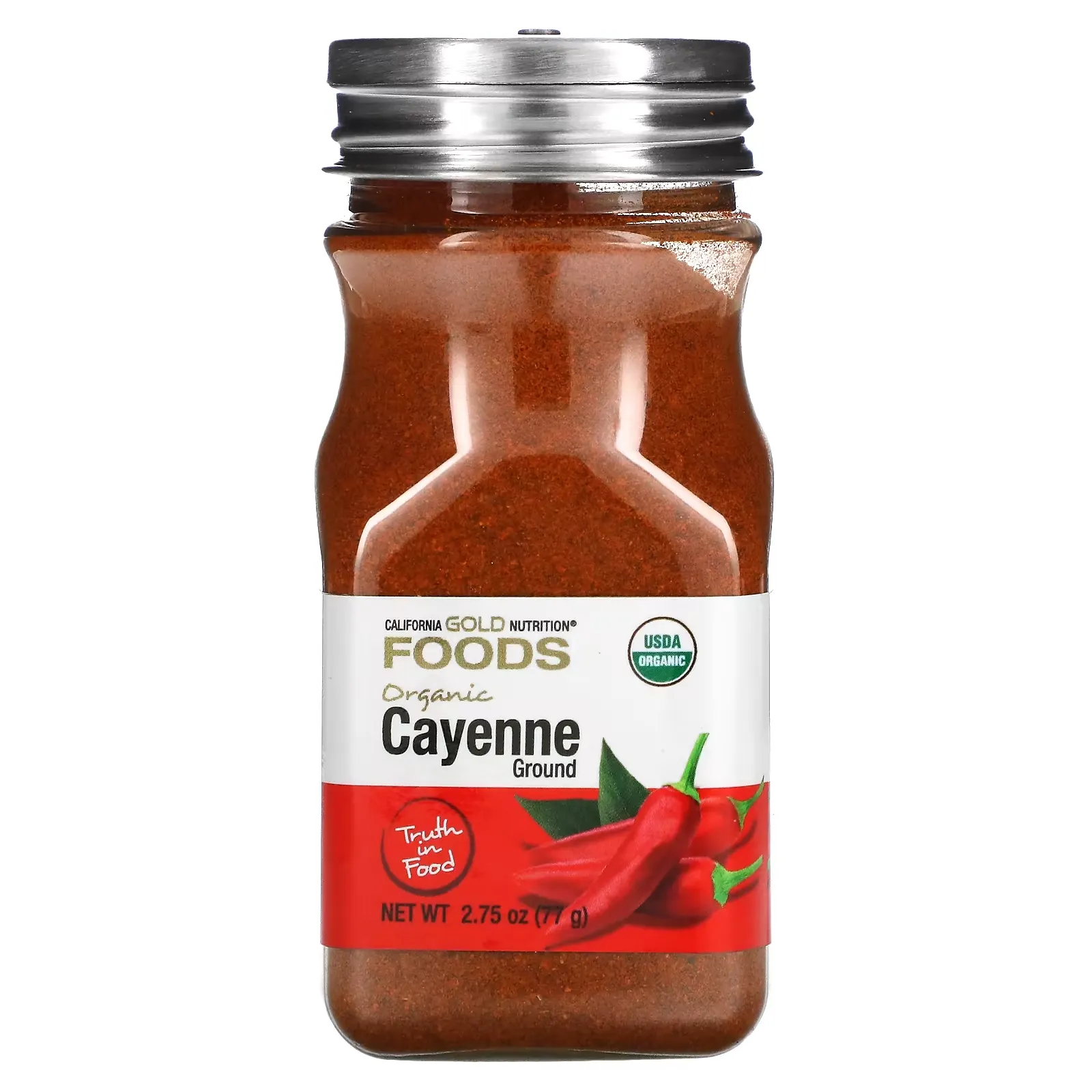 FOODS - Organic Cayenne, 2.75 oz (77 g)