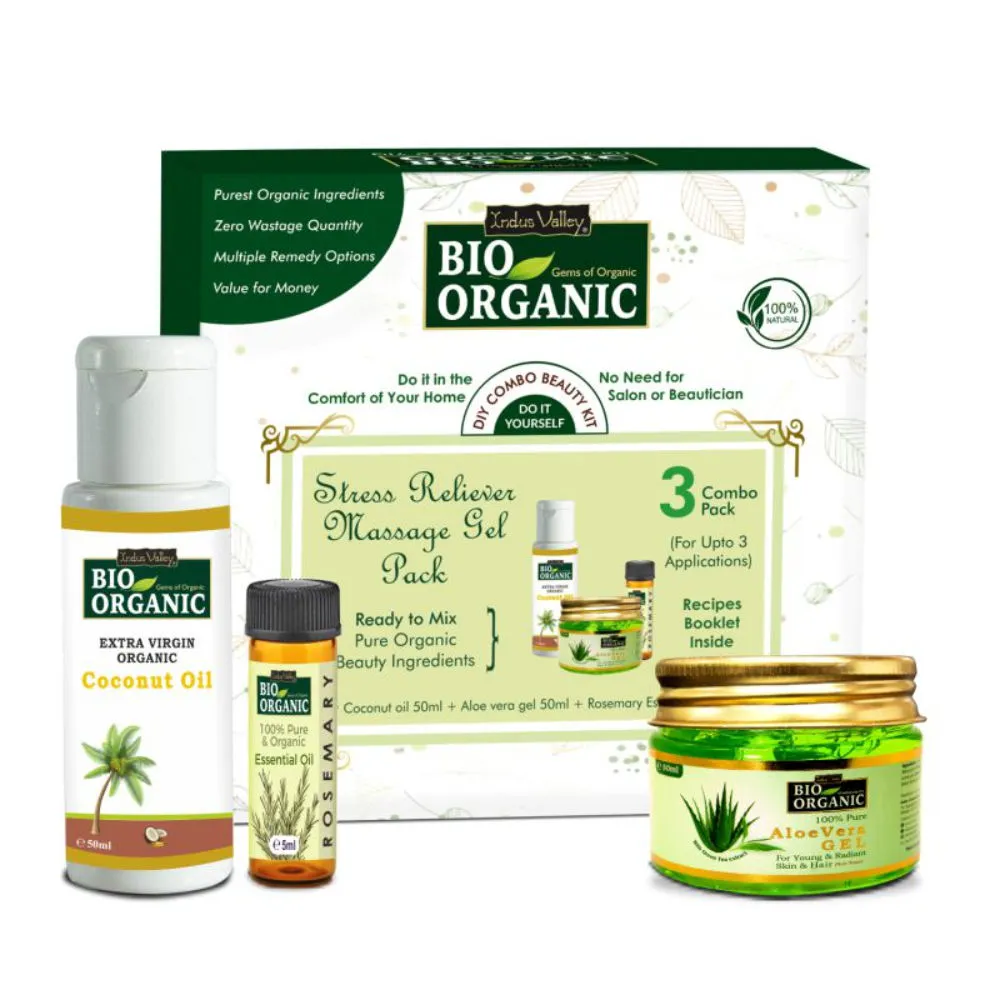 Indus Valley Bio Organic Stress Reliever Massage Gel Gift Pack