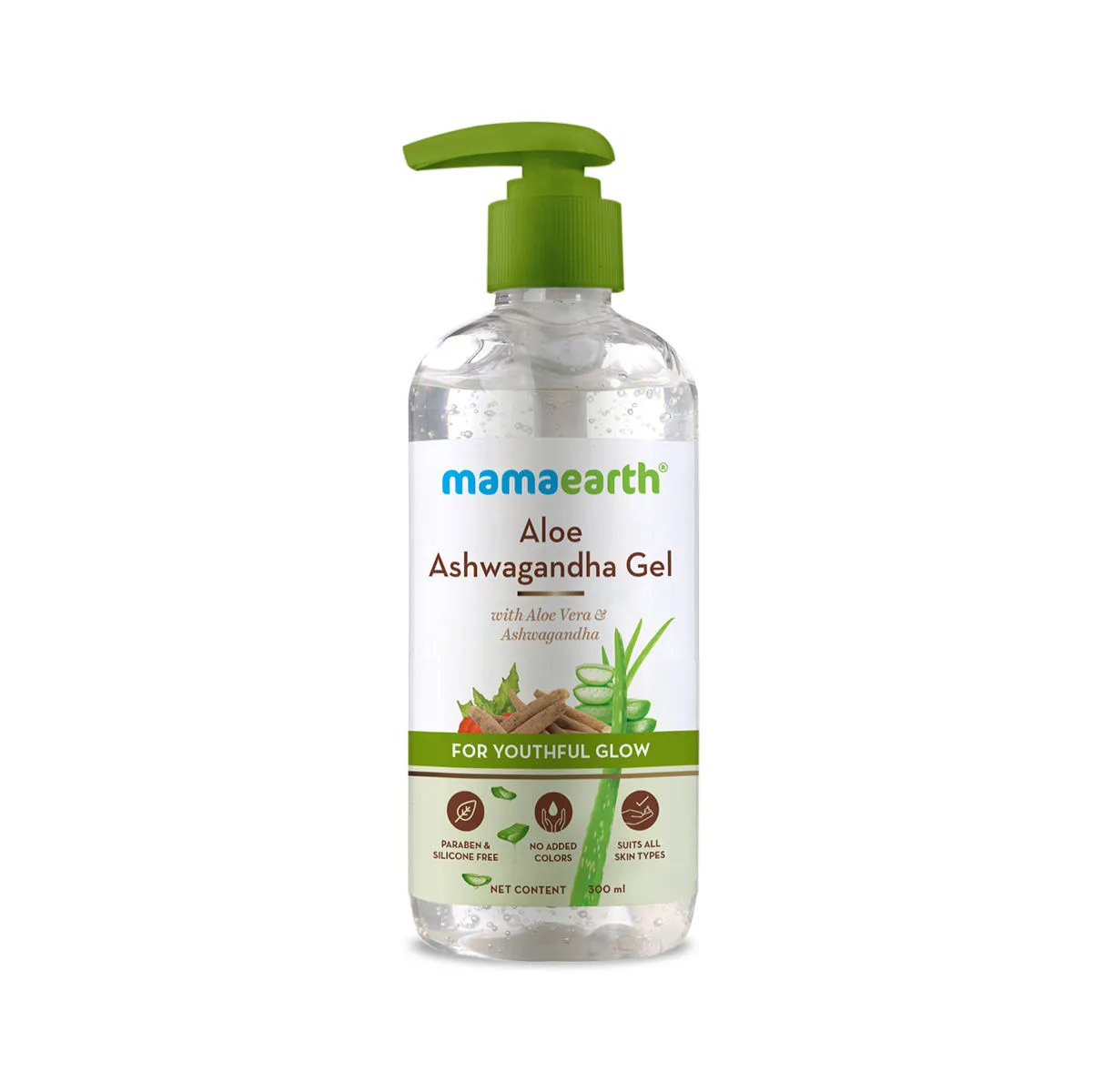 Mamaearth Aloe Ashwagandha Gel, For Face, With Aloe Vera & Ashwagandha For A Youthful Glow