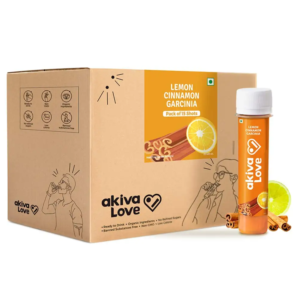 Akiva Weight Management Lemon Honey Cinnamon Pack of 15,  Natural  40 ml