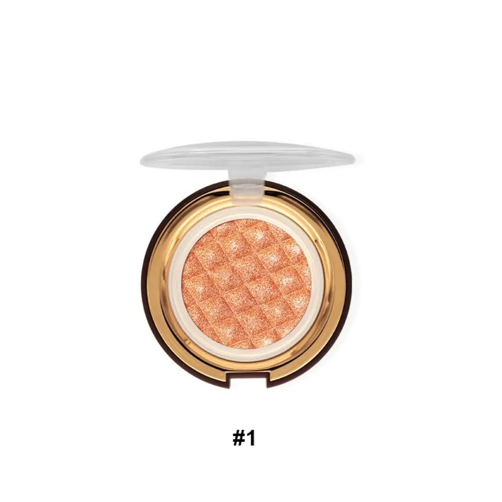 Charmacy Milano Baked Illuminator (Peach 01) - 4g, Chrome Metallic Highlighter, Smooth Texture, Radiant Finish, Easy to Blend, Luminous Glow, Vegan, Cruelty-Free, Non - Toxin