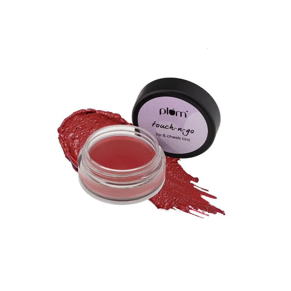Plum Touch-N-Go Lip & Cheek Tint | Highly Pigmented | Effortless Blending | 100% Vegan & Cruelty-Free | Peachy Keen - 122 (Peachy Coral)