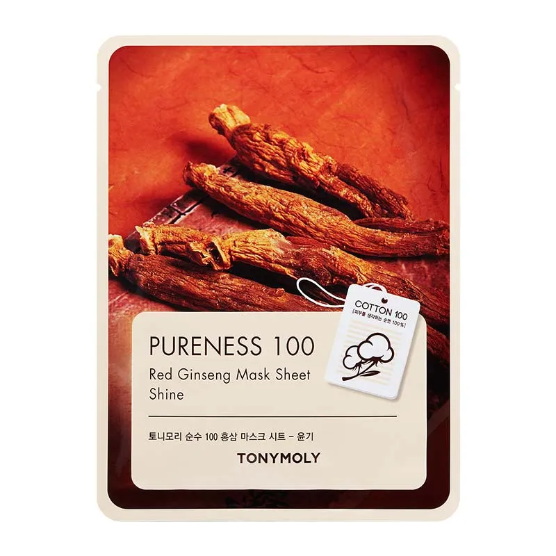 TONYMOLY Pureness 100 Red Ginseng Mask Sheet