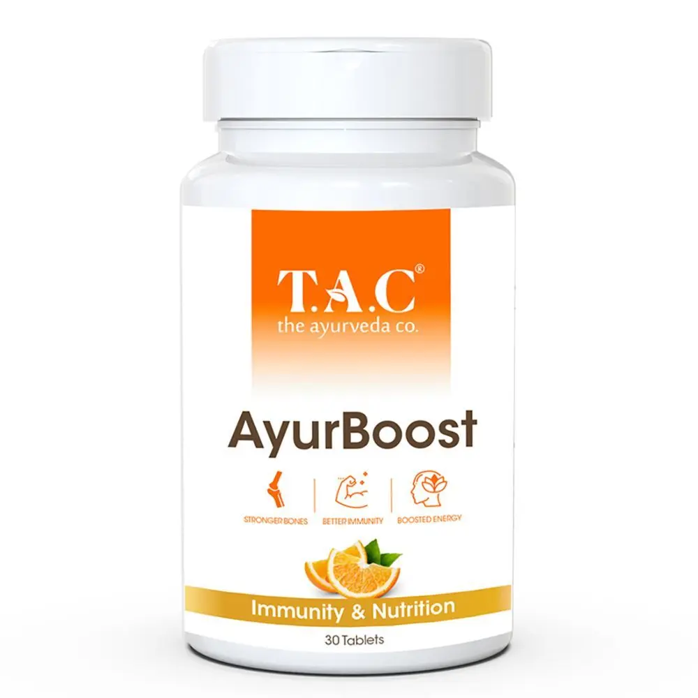 TAC - The Ayurveda Co. AyurBoost Tablets For Stamina and Immunity Booster Plant-based Extract - 30 Tablets