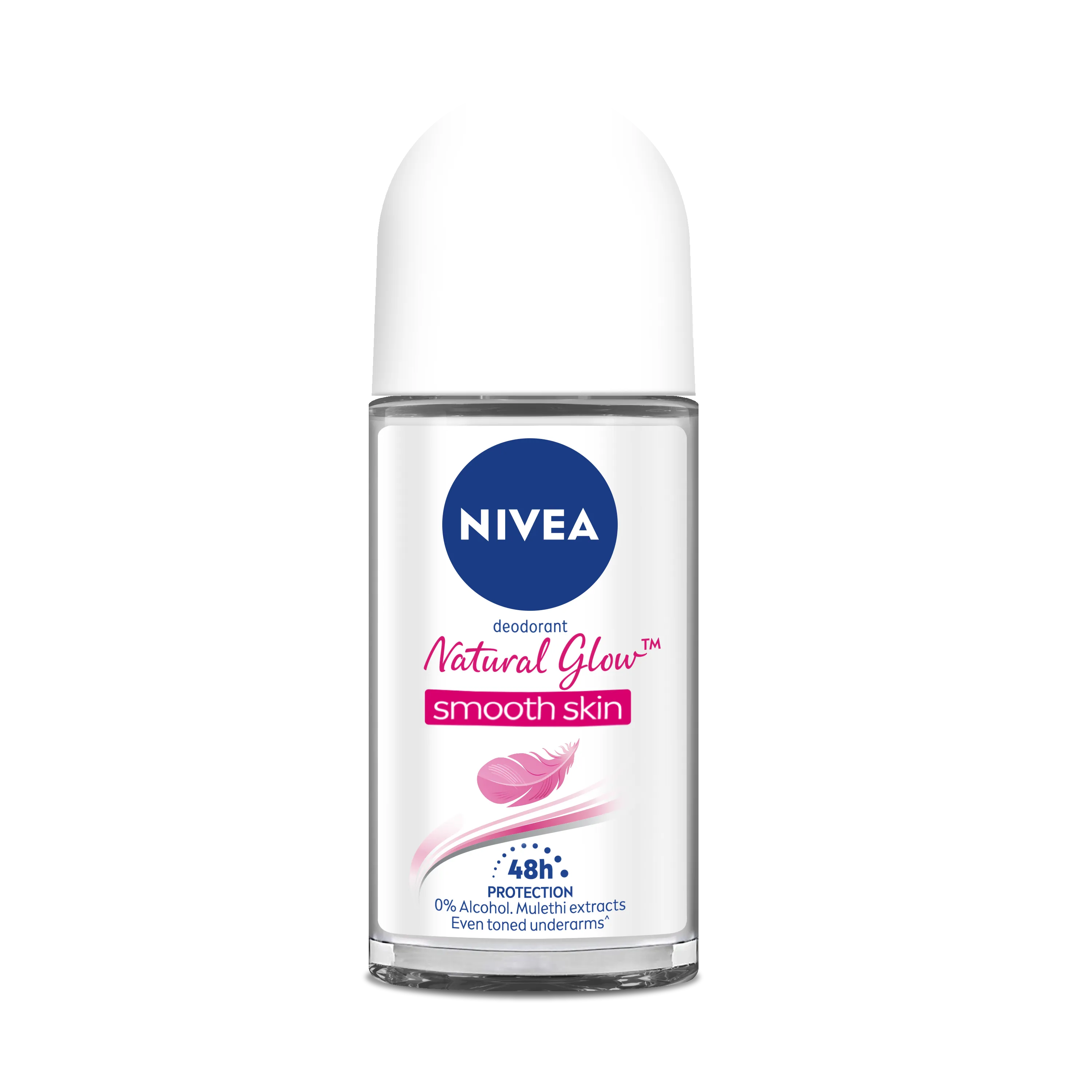 NIVEA Women Deodorant Roll On, Whitening Smooth Skin, for 48h Protection