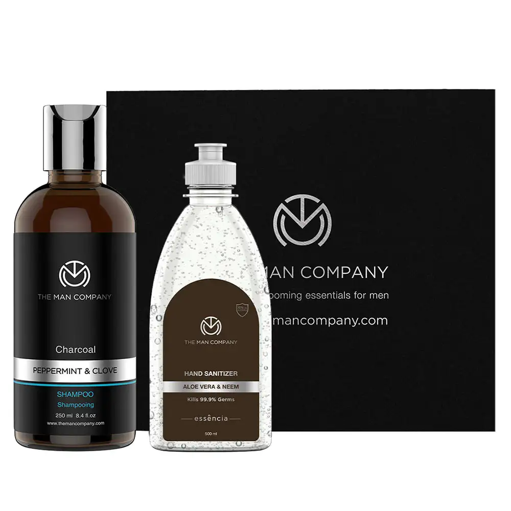 The Man Company Hair for You Combo Set,  2 Piece(s)/Pack  Charcoal and Aloe Vera & Neem