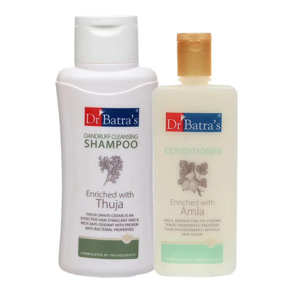 Dr.Batra's Dandruff Cleansing Shampoo & Conditioner Enriched With Thuja & Amla