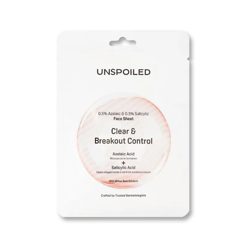 Unspoiled 0.5% Azelaic & 0.5% Salicylic Face Sheet