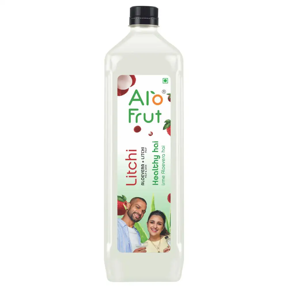 Alo Frut Litchi Aloevera Juice,  1 L  Litchi (Pack of 12)