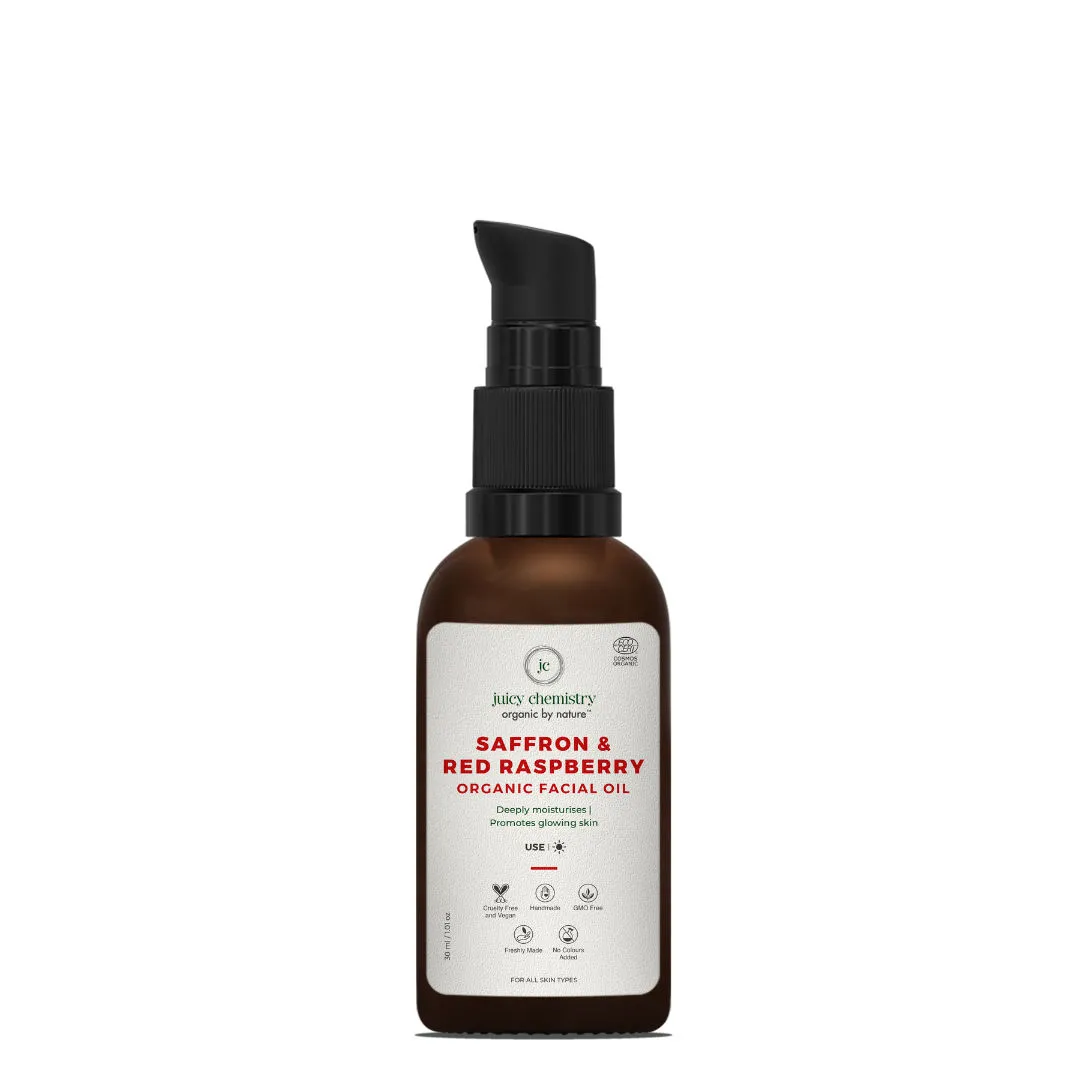 Juicy Chemistry Saffron & Red Raspberry - Illuminating & Moisturizing Day Facial Oil