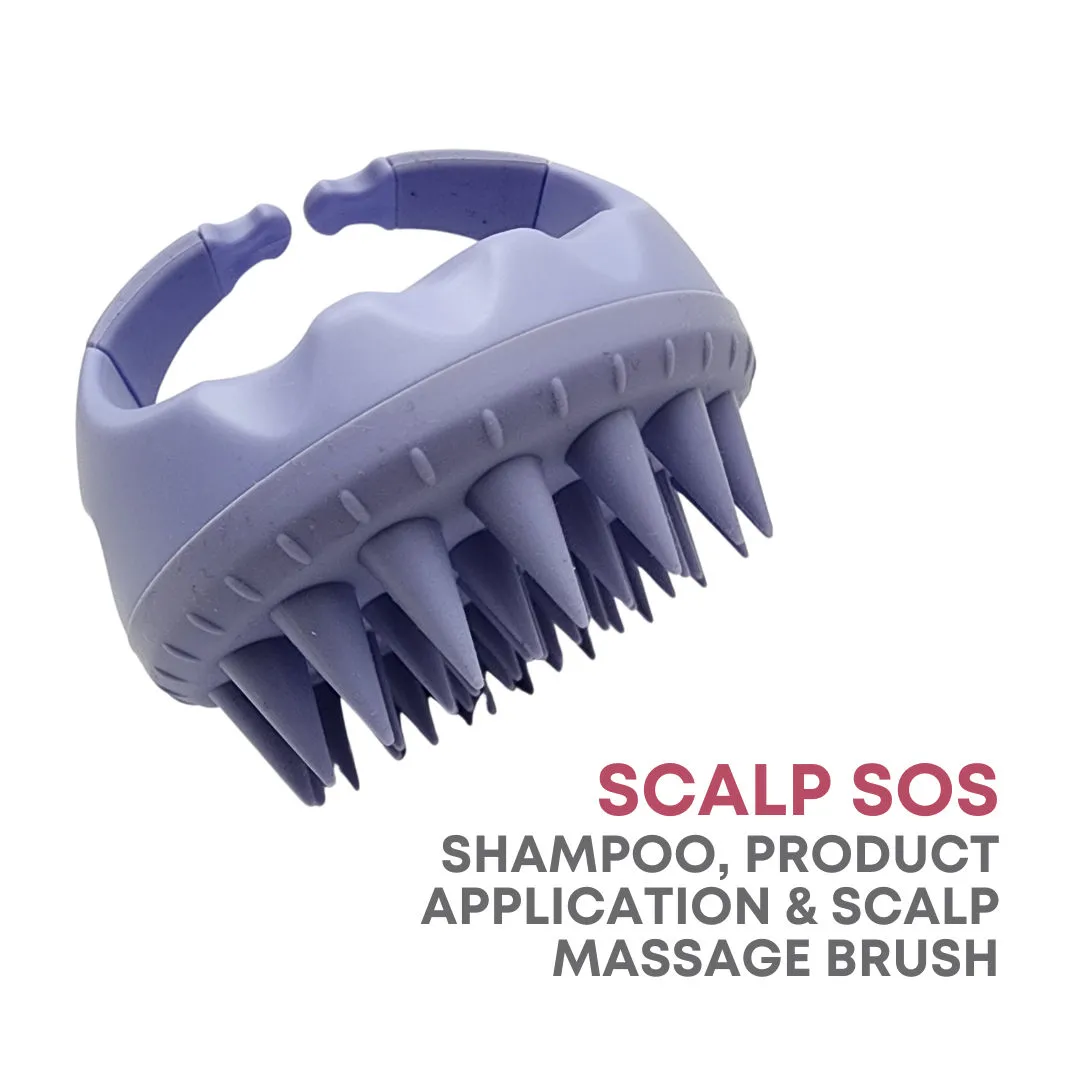 Alan Truman Scalp SOS - Scalp Massage & Shampoo Brush - Purple