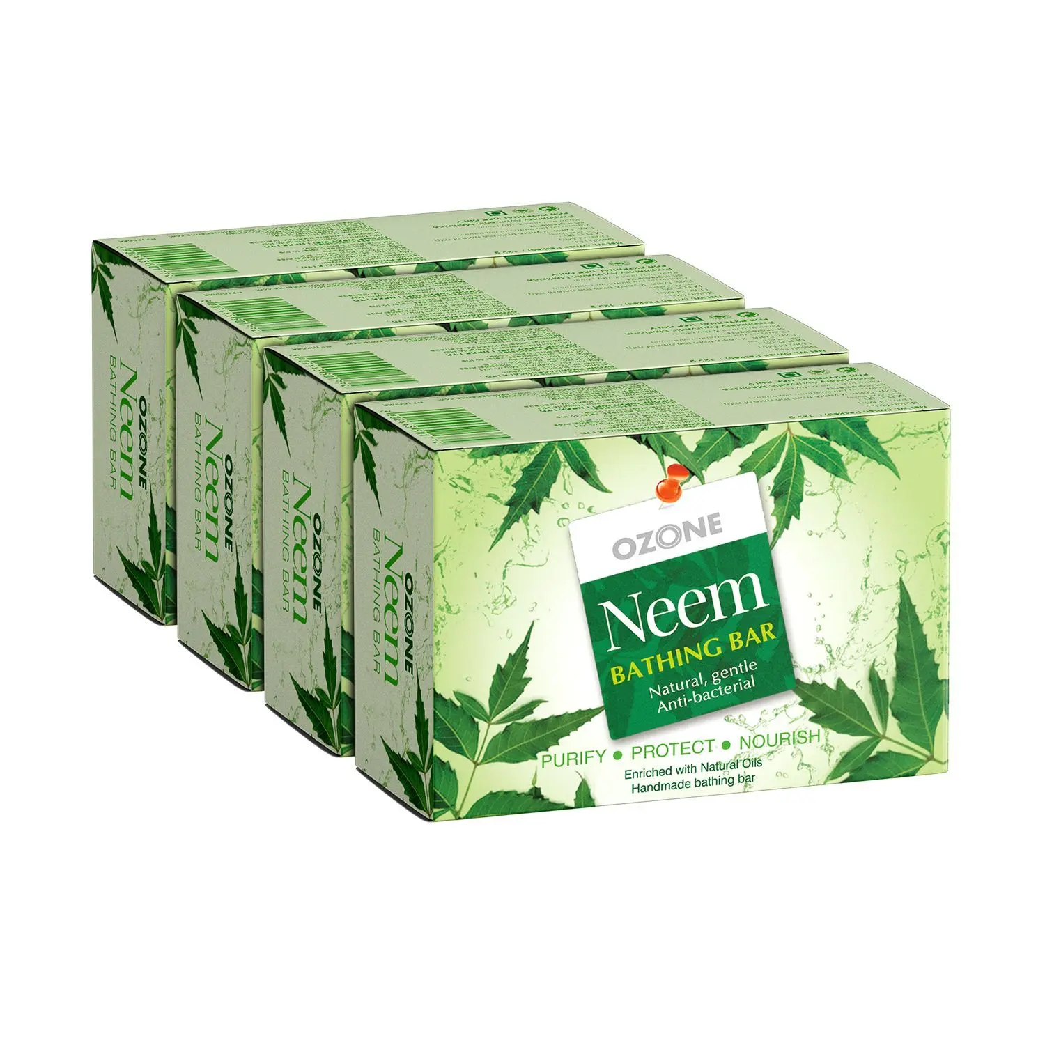 Ozone Neem Soap 125 G - Pack of 4