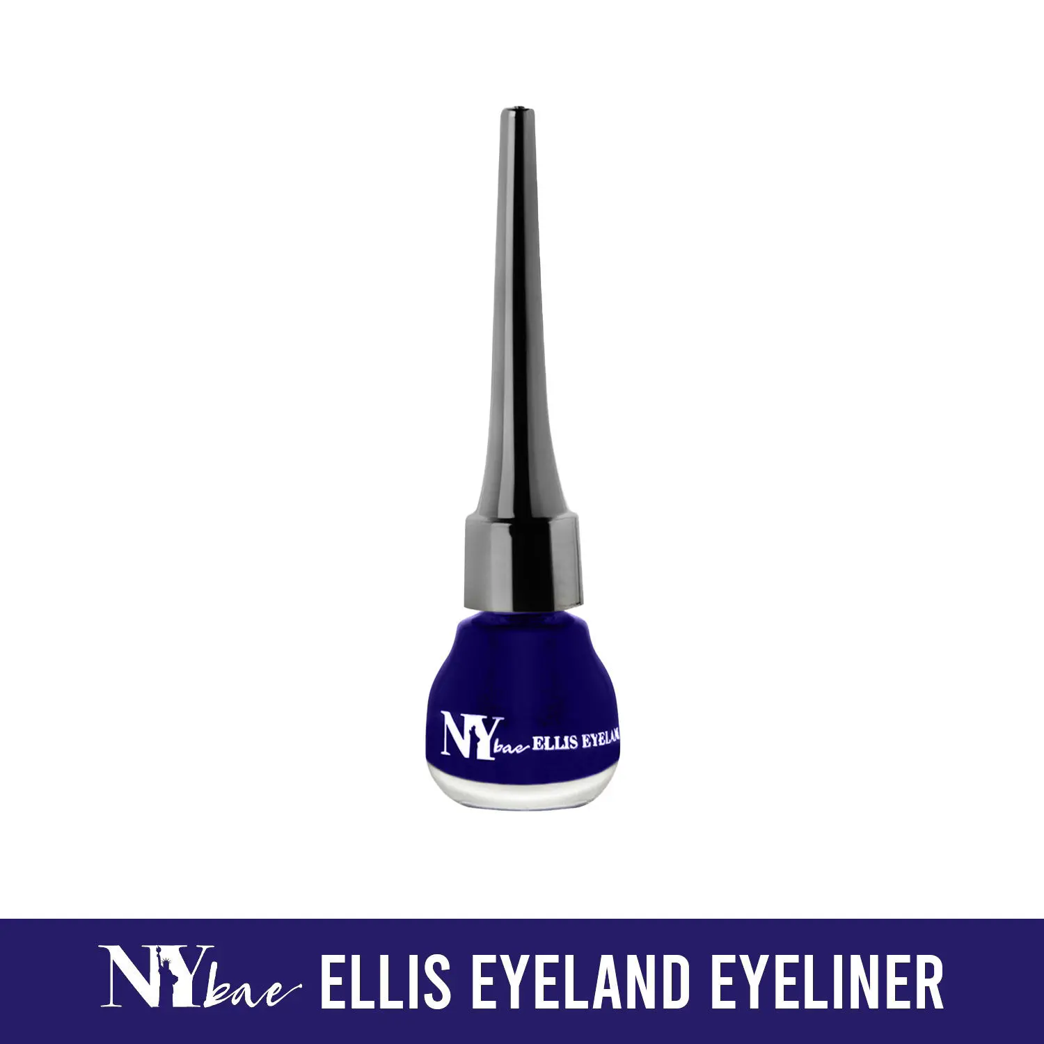 NY Bae Ellis Eyeland - Blue Lagoon (6 ml) | Liquid Eyeliner | Glossy Finish | Waterproof | Lasts upto 8 hours | Vegan