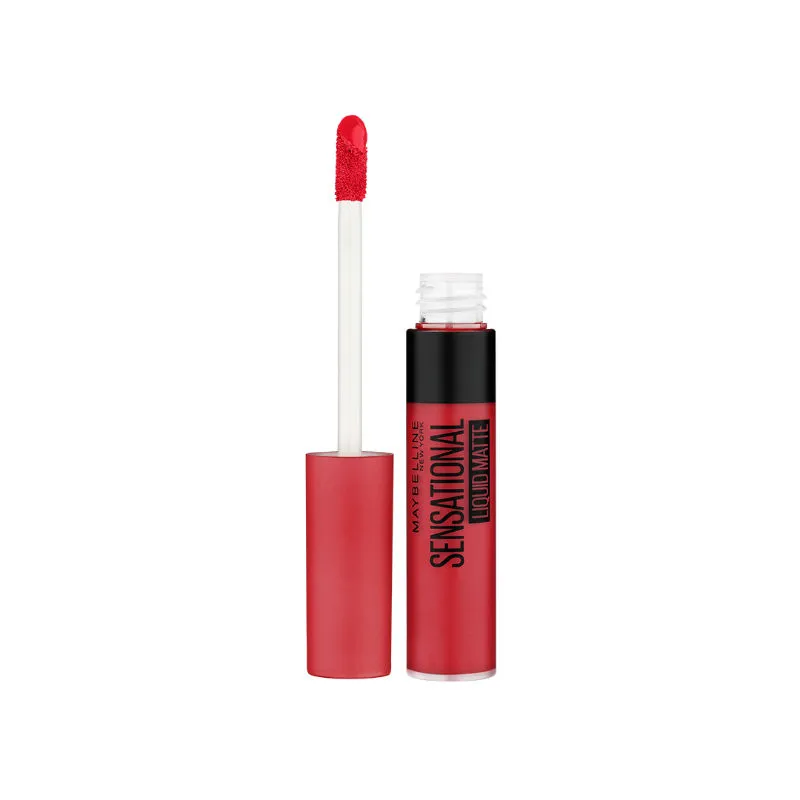 Maybelline New York Sensational Liquid Matte Lipstick - 03 Flush It Red