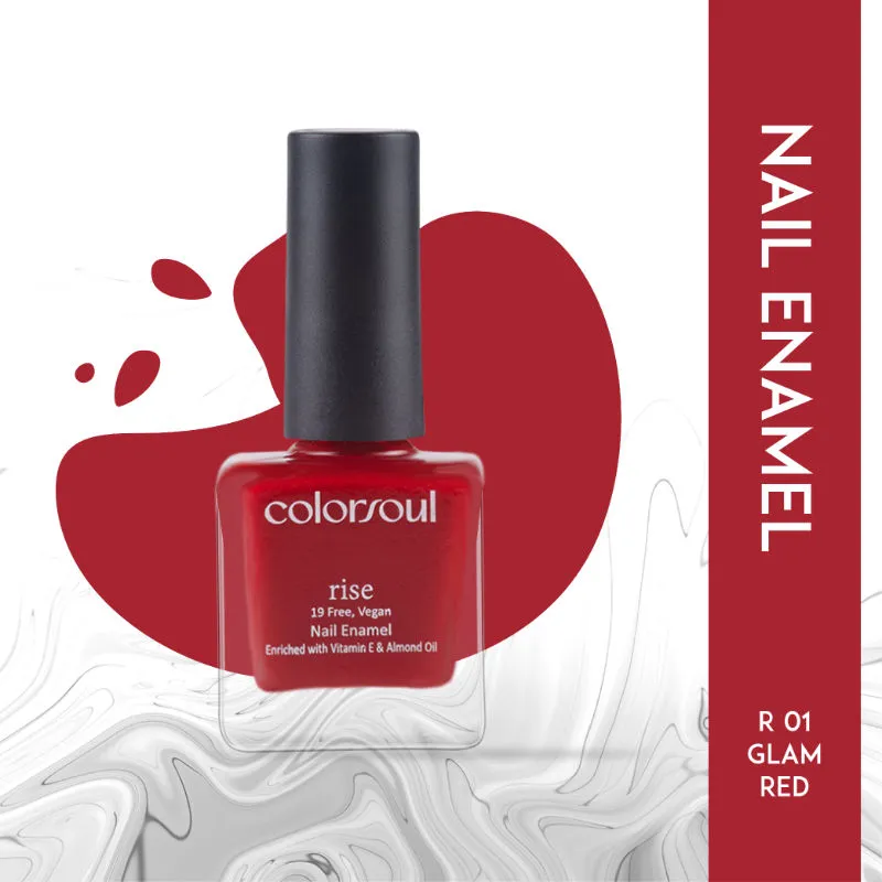 ColorSoul Rise Nail Enamel - Glam Red