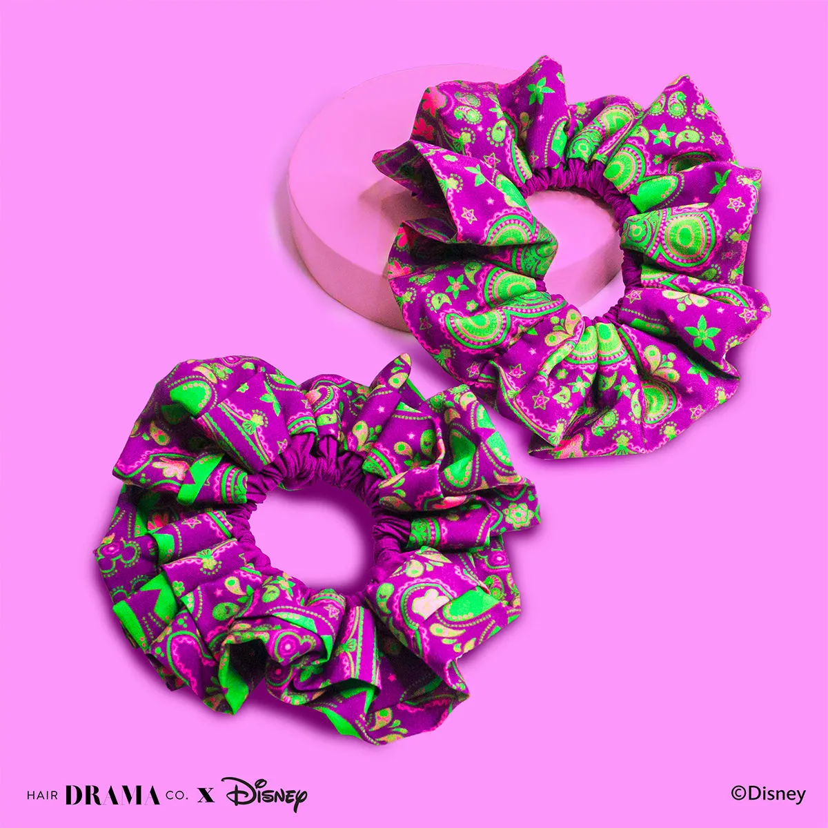 Hair Drama Co. x Disney Indie Minnie Scrunchies- Set Of 2