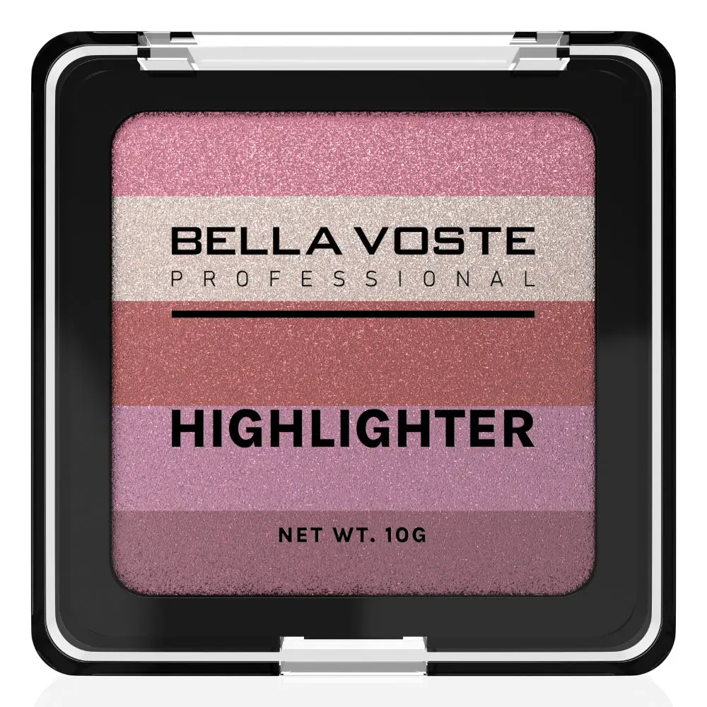 BELLA VOSTE HIGHLIGHTER -Elevate Your Look with 5-in-1 Palette for Radiant Beauty , BVHL206 , 10 gm