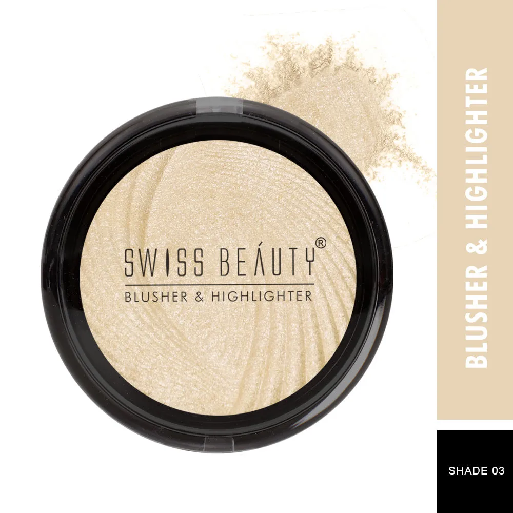 Swiss Beauty Blusher & Highlighter - Shade 03