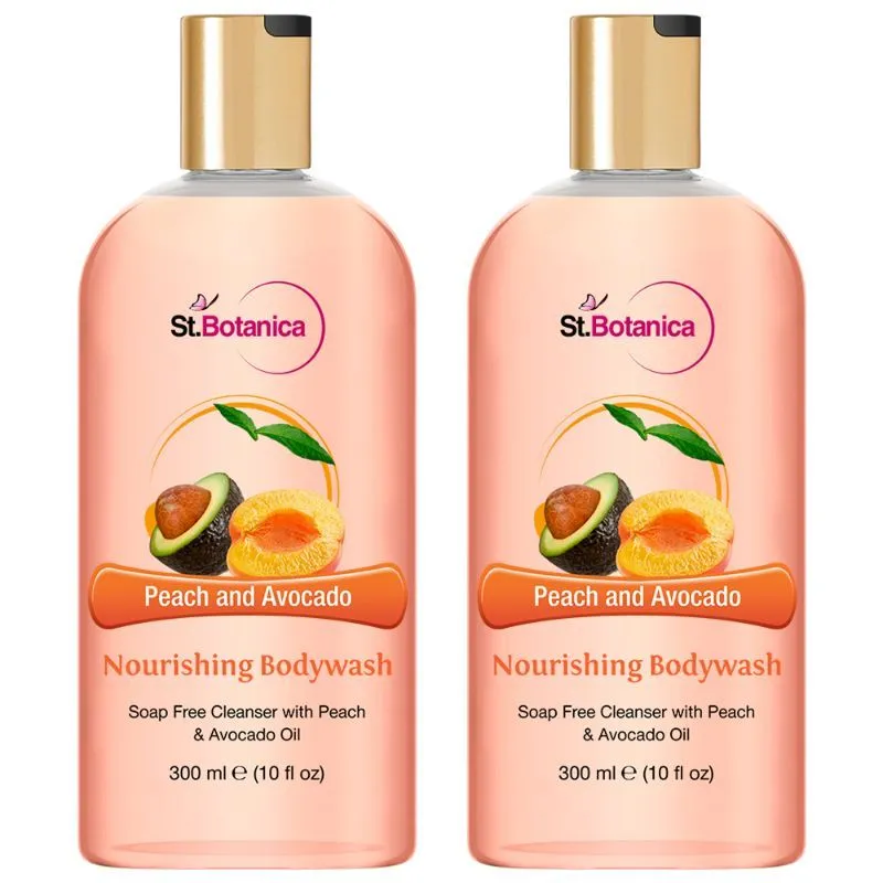 St.Botanica Peach and Avocado Nourishing Luxury Body Wash (Pack of 2)